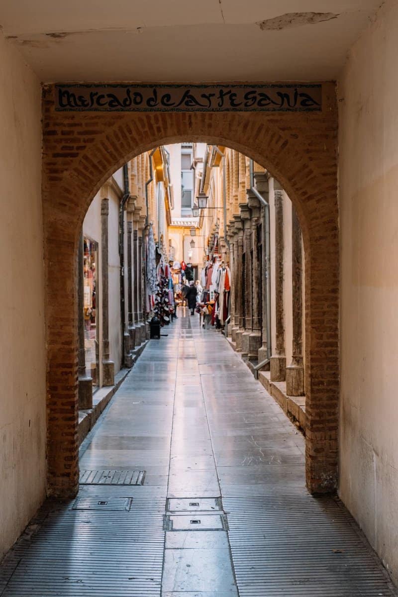 la alcaicería de granada, Andalucía. 