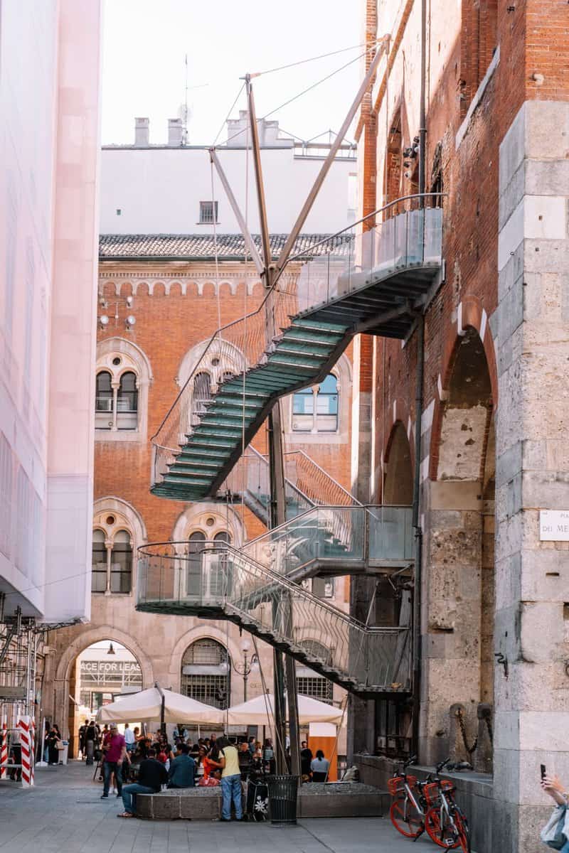 la Piazza Mercanti de milan