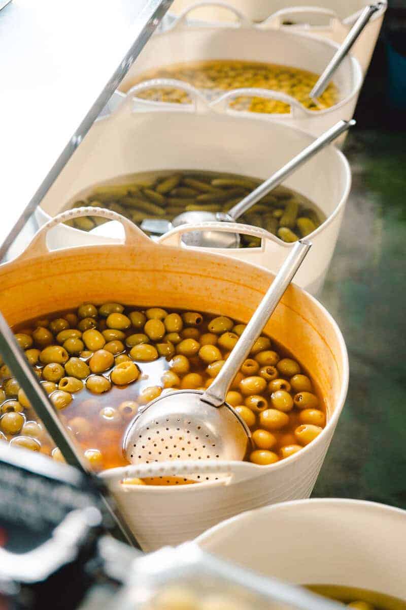 aceitunas en campo real