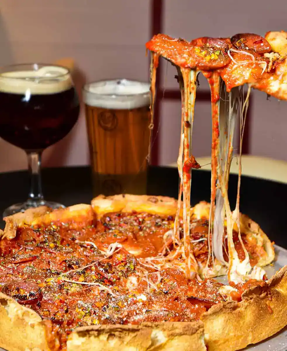 pizzas al estilo chicago en madrid